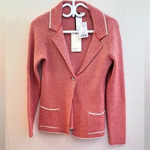 Red and silver sweater